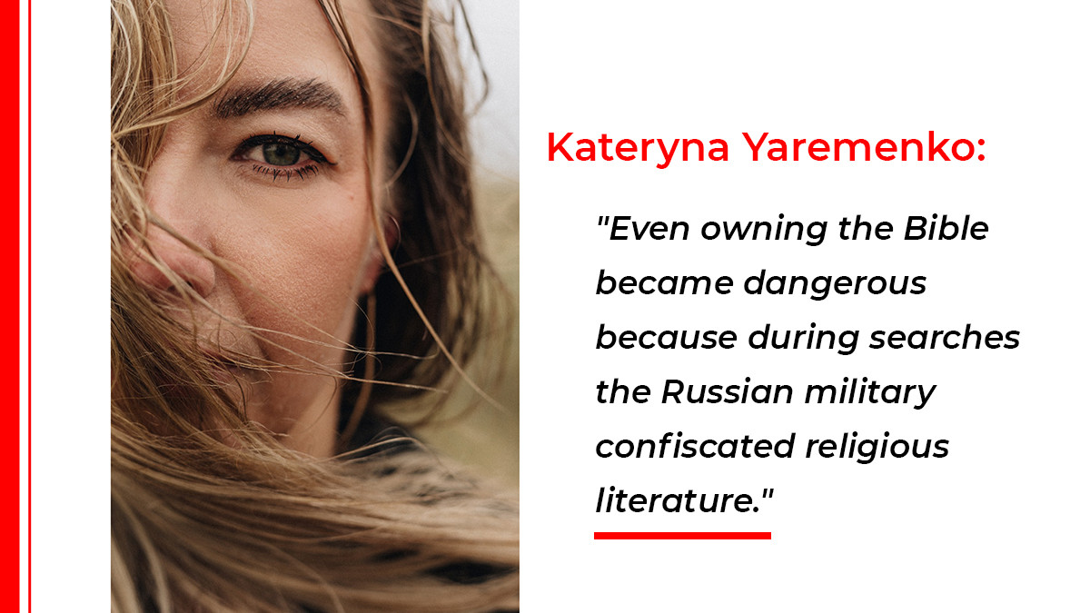 Kateryna Yaremenko, Berdyansk, Ukraine, Russian aggression, religious persecution